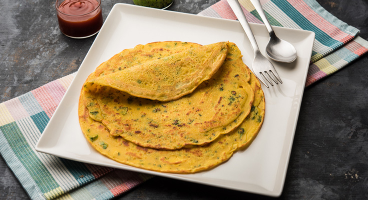 5 Yummy & Healthy Chillas Options For Breakfast!